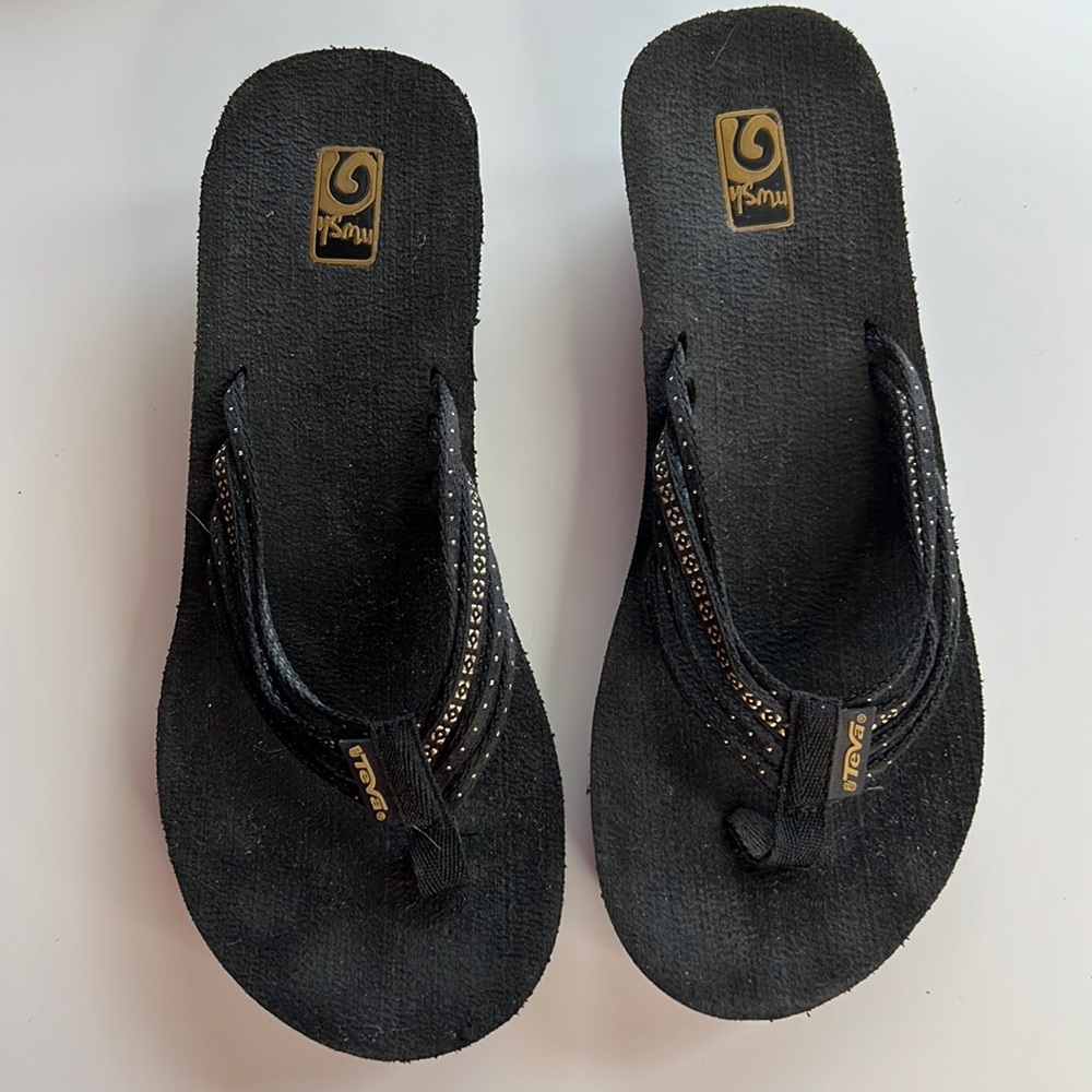 Teva Mush Mandalyn Strappy Wedge 2 Size 8